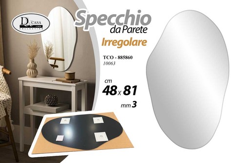 Specchio parete irregolare - da,