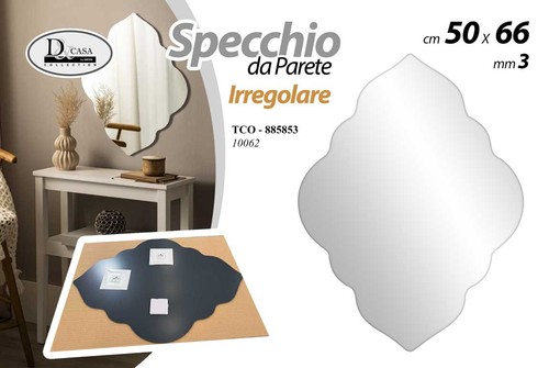 Specchio parete irregolare - specchio,