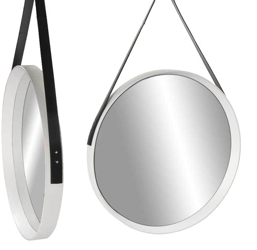 Specchio bianco con - con, cinghia