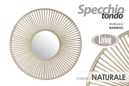 Specchio parete naturale - 62,