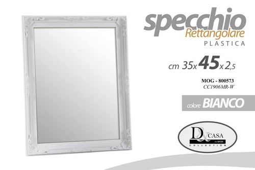 Specchio parete bianco - da,