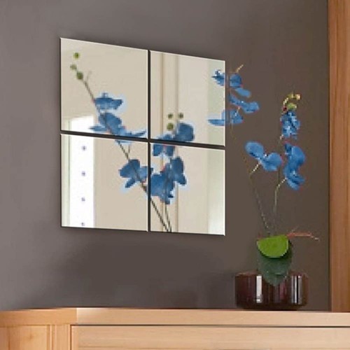 Set specchi quadrati mosaico - 4,