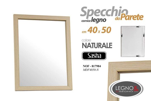 Specchio parete 40cm - specchio, 50*40cm