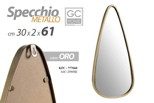 Specchio parete goccia - da,