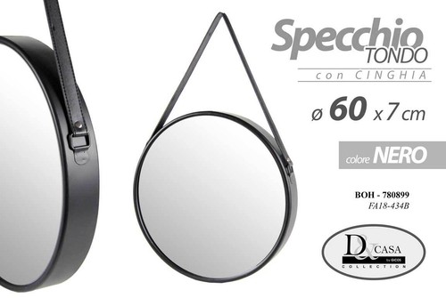 Specchio cinghia nero - 60,