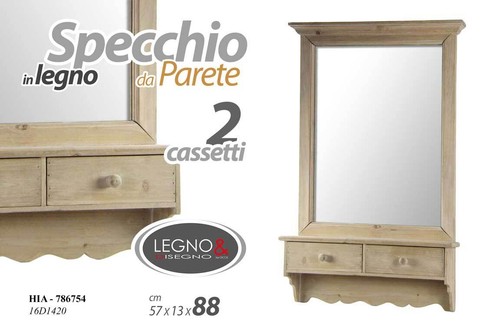 Specchio parete pensile 2 - specchio,